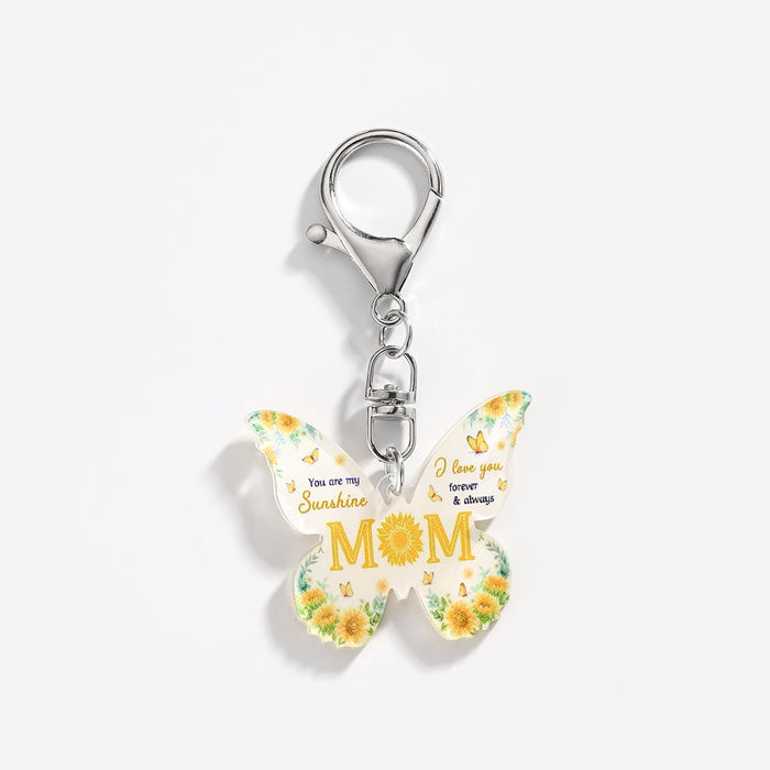 Wholesale Acrylic Butterfly Keychain JDC-KC-HuiWen015