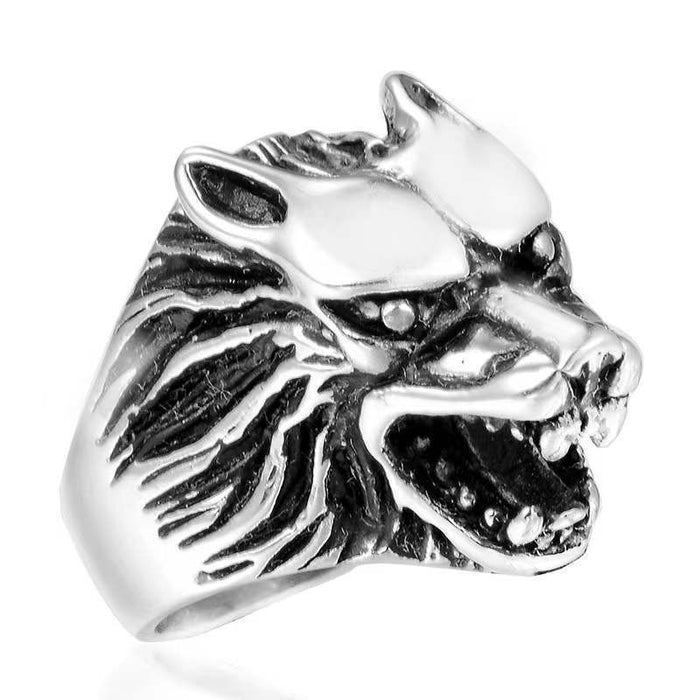 Wholesale Skull and Animal Head Ring Set Alloy Unisex Fashion Accessory Gift