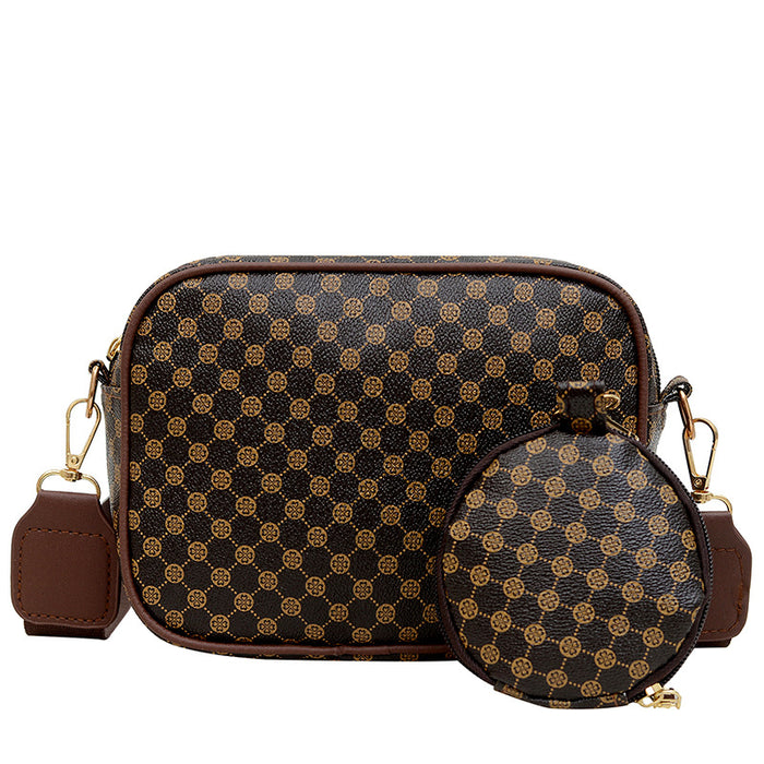 Wholesale PU Print Small Square Bag for Women Casual Shoulder Bag