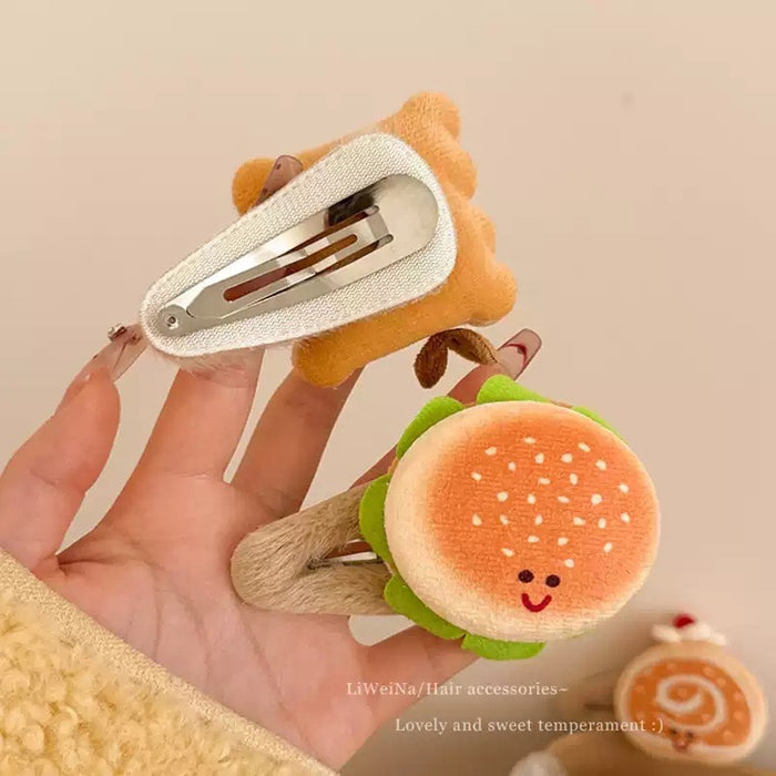 Wholesale Food Cartoon Cute Hair Clips