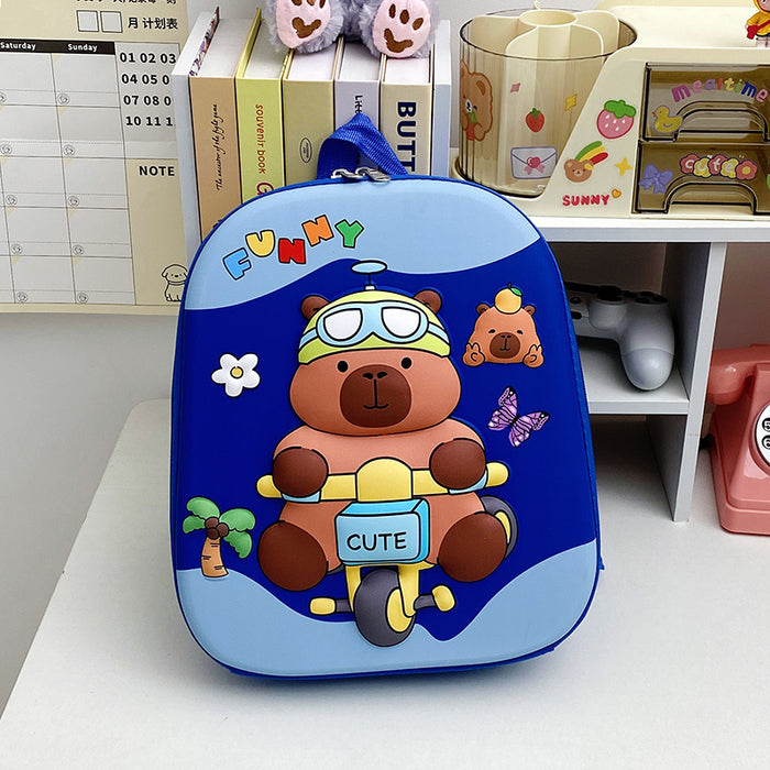 Wholesale New Groundhog Backpack Cute Kindergarten Backpack Boys and Girls Backpack Cute Cartoon Hard Shell