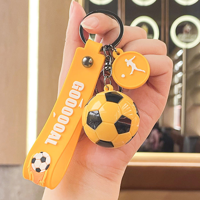 Wholesale Cartoon Doll Football Silicone Keychain JDC-KC-Benxin037