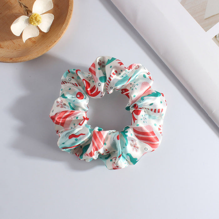 Wholesale Christmas Plush Hair Scrunchies JDC-HS-Heqin003