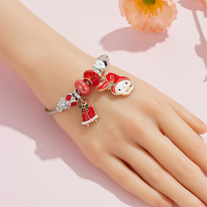 Wholesale Cartoon & Beaded Bracelet Stainless Steel with Bells MOQ≥2