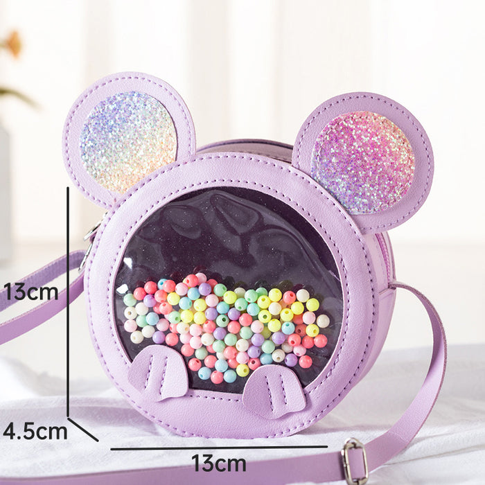 Wholesale Crossbody Bag,  Children' s Bag,  One-Shoulder Bunny Ears,  Little Girl' s Cute Cartoon Coin Purse