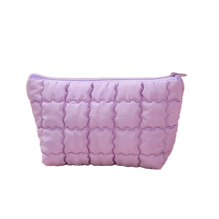 Wholesale Modern Chic Pink Octagonal Cosmetic Bag Polyester Travel Makeup Pouch Fashion Accessory For Resale