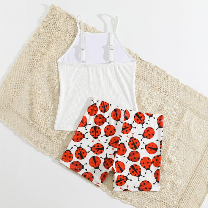 Wholesale Lace short sleeved letter pants bow headband 2-piece set