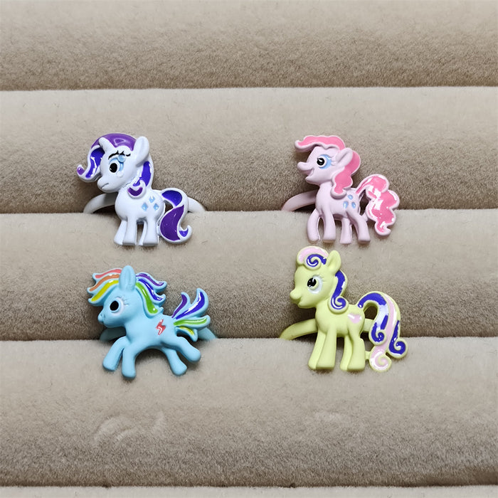 Wholesale Pony Ring Female Cute Cartoon Sweet Children  Adjustable Tail Ring