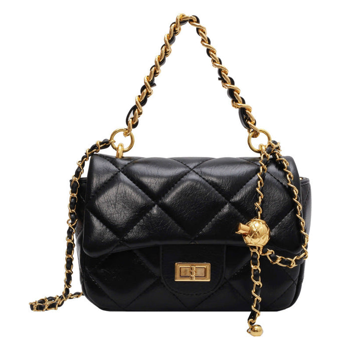 Wholesale Shoulder Bags PU Leather Armpit Rhombus Chain Temperament (F) JDC-SD-MaZ004