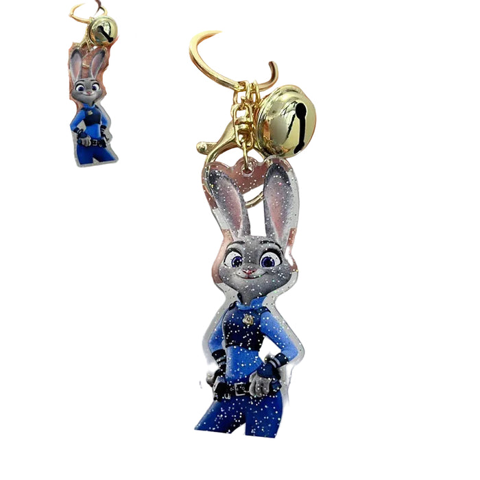 Wholesale 5 PCS Cute cartoon acrylic keychain