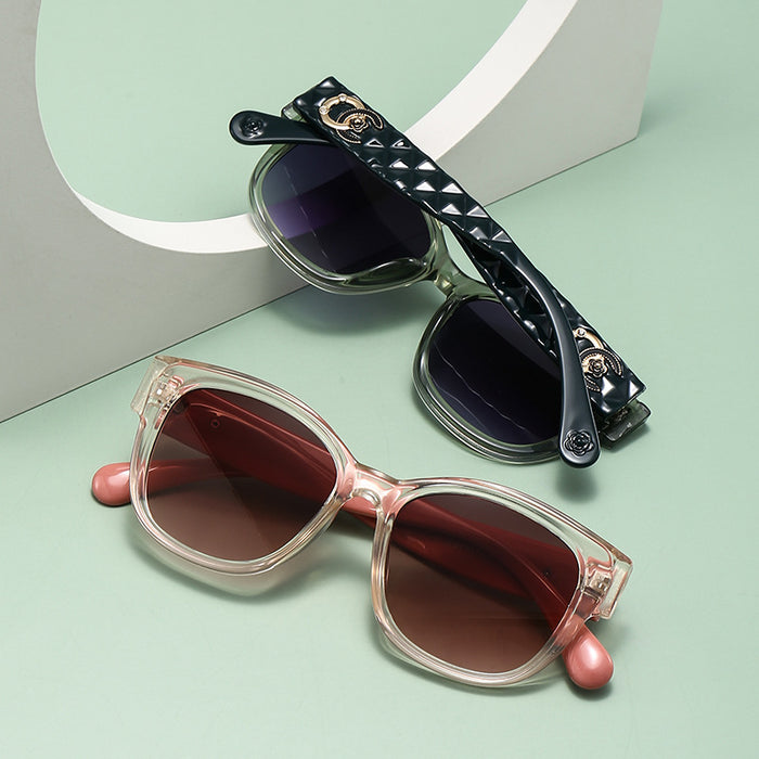 Wholesale Fashionable and avant-garde round frame sunglasses, sun protection and sunshade versatile sunglasses