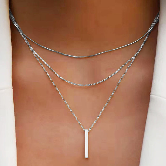 Wholesale Fashionable lines, multi-layered necklaces, collarbone chains, headwear accessories
