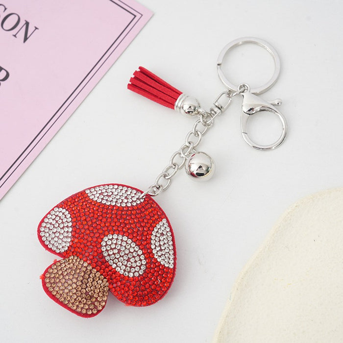 Wholesale Creative Mushroom Zinc Alloy Keychains