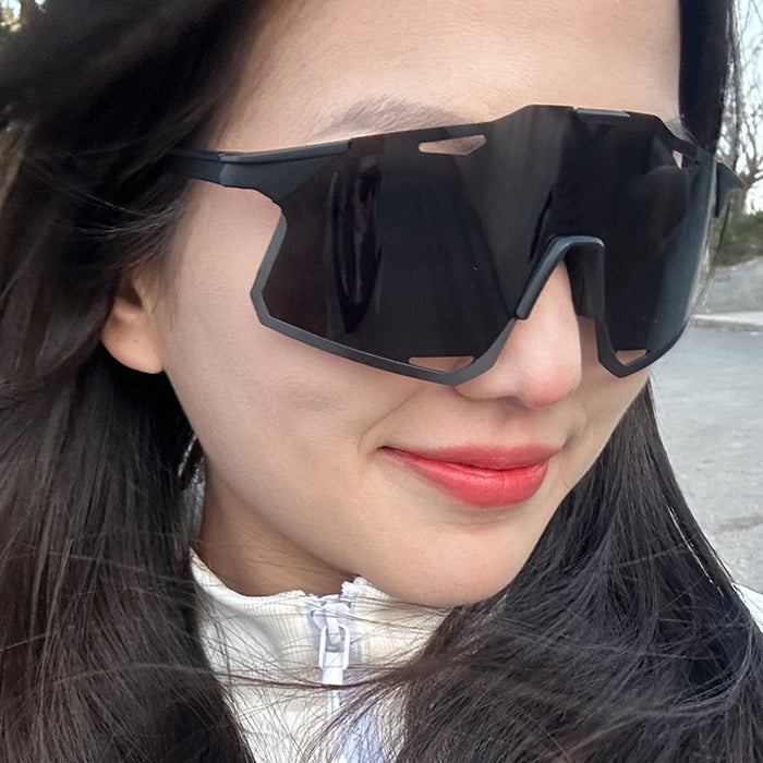 Wholesale Cycling glasses, outdoor sports, windproof and UV resistant sunglasses, frameless sunglasses, day and night dual-use