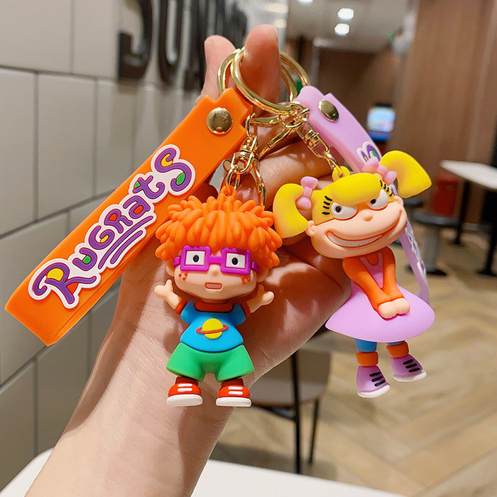 Wholesale PVC Cartoon Doll Keychain JDC-KC-NLu011