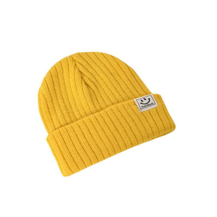 Wholesale Casual, fashionable, warm knit hat, cute smiling face pullover hat