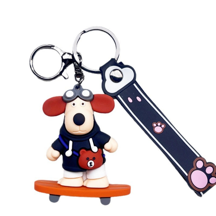 Wholesale PVC Cartoon Doll Keychain JDC-KC-WuYi021