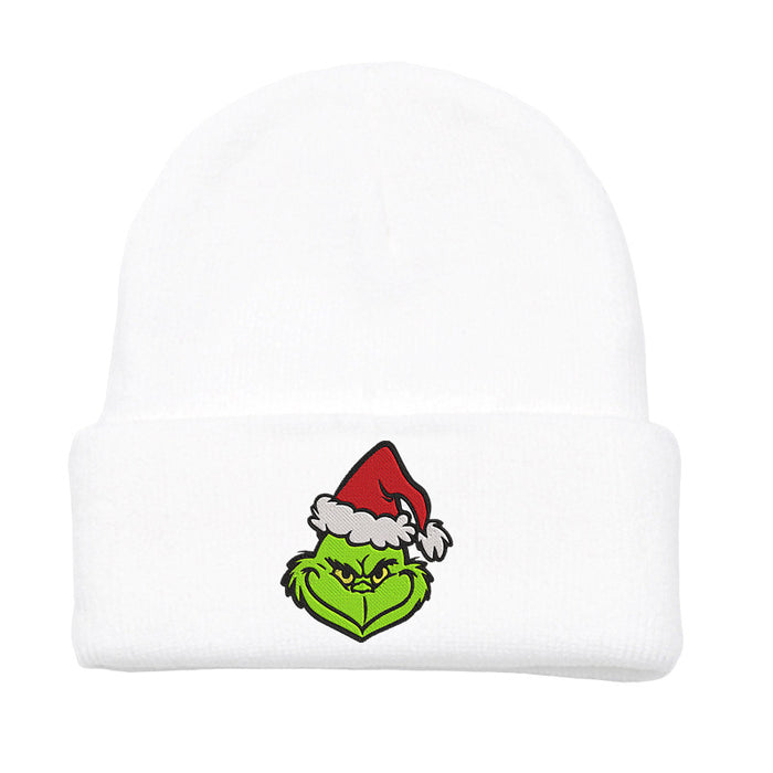 Wholesale Christmas Embroidery Acrylic Wool Knitted Hat JDC-FH-HaiPu011