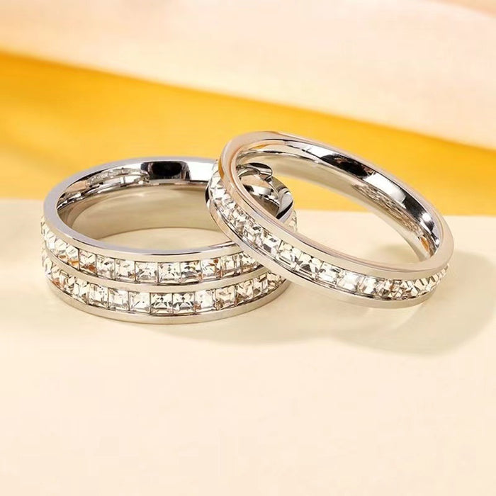 Wholesale Couple' s rings with diamonds and starry sky