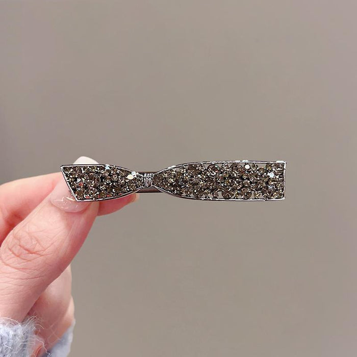 Wholesale Rhinestone clip head ornament hairpin female temperament bangs side clip hairpin