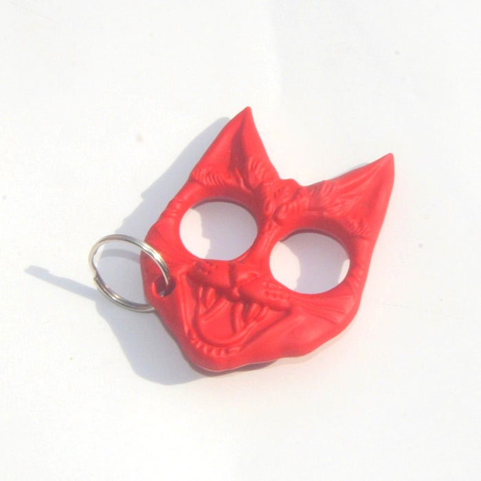 Wholesale ABS Black Cat Head Keychain JDC-KC-KB042