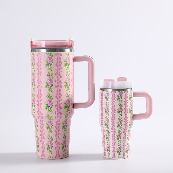 Wholesale Prosperity Series  40oz Car Cup Stainless Steel Insulated Cup Large Capacity Car Ice Cup with Handle