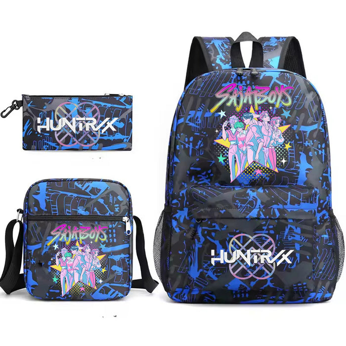 Wholesale Kpop backpack,  anime school bag , lightweight student backpack,  three-piece set