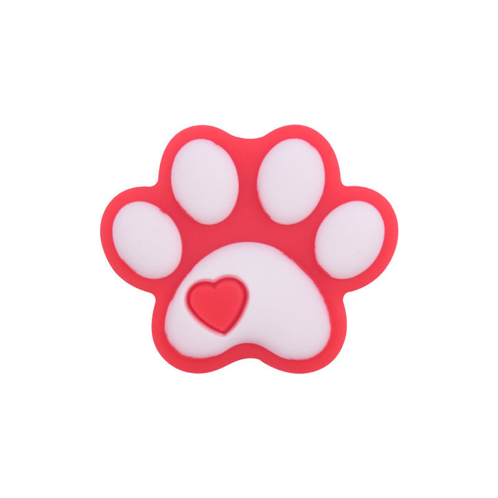 Wholesale Cartoon Dog Paw Silicone Beads Focal Beads JDC-BDS-GuangTian006