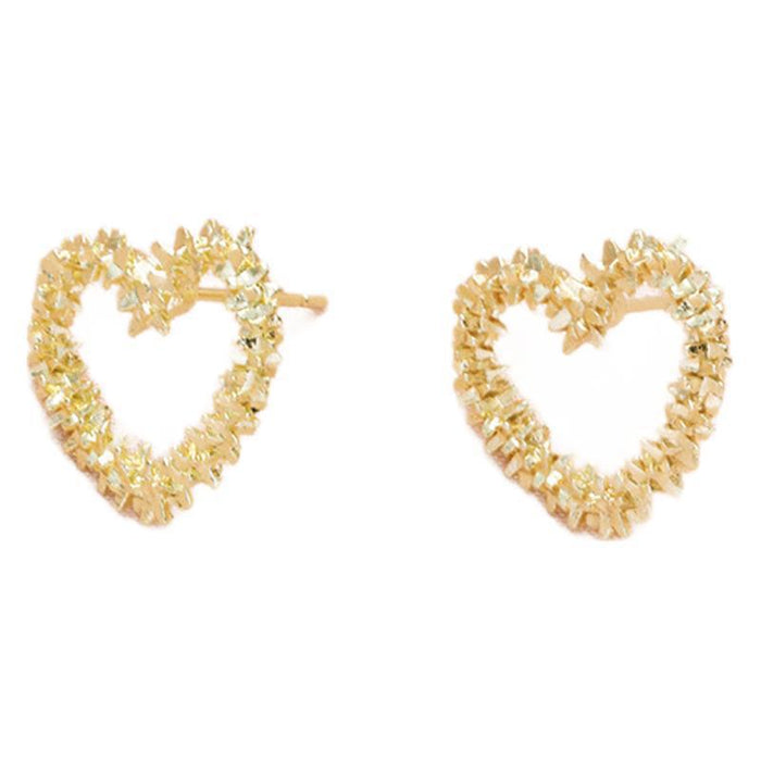 Wholesale Heart earrings gold fashion earrings