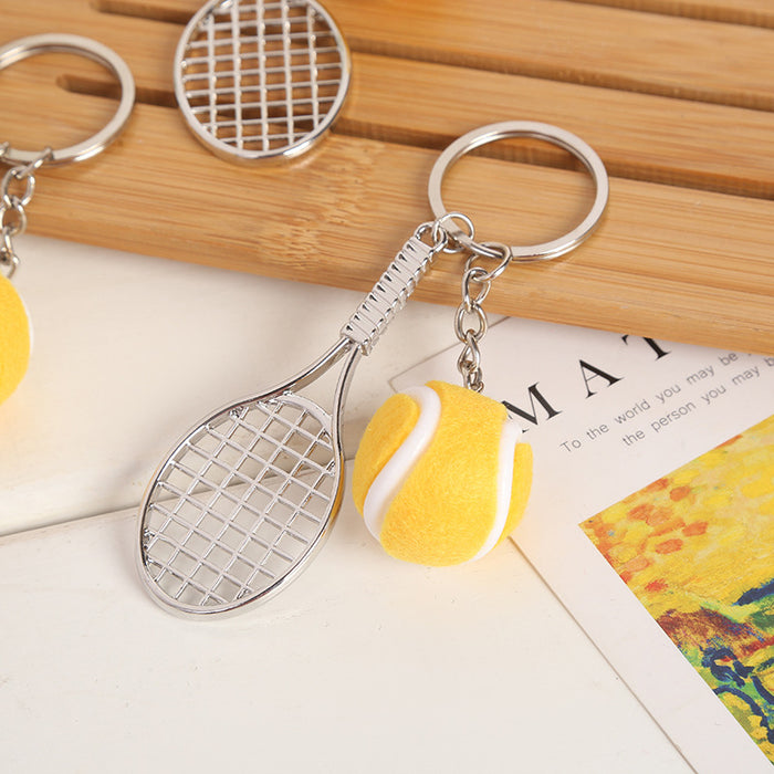 Wholesale PVC Badminton Tennis Keychain JDC-KC-LiDao001