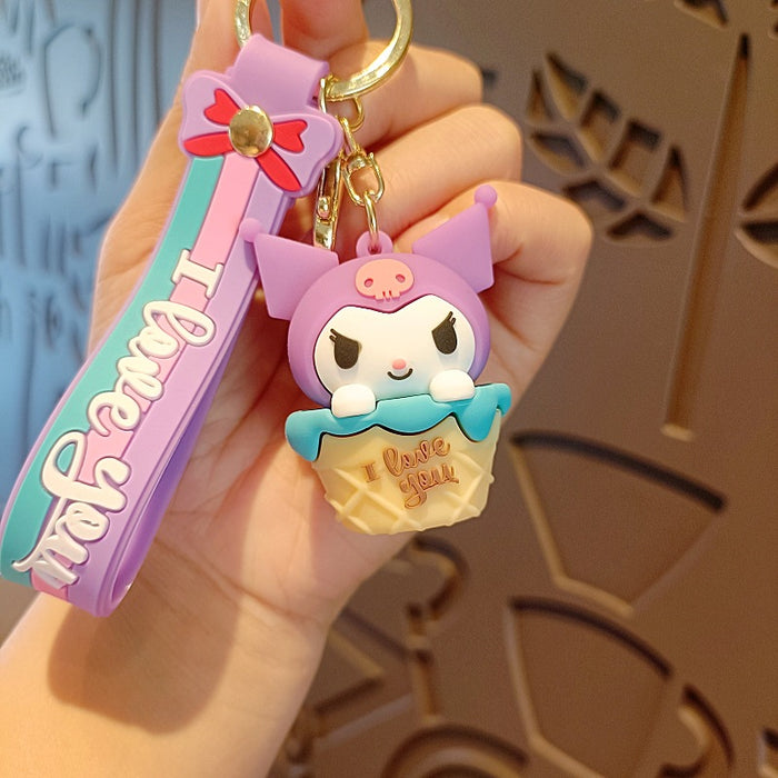 Wholesale Silicone Cartoon Doll Keychain JDC-KC-MingT194