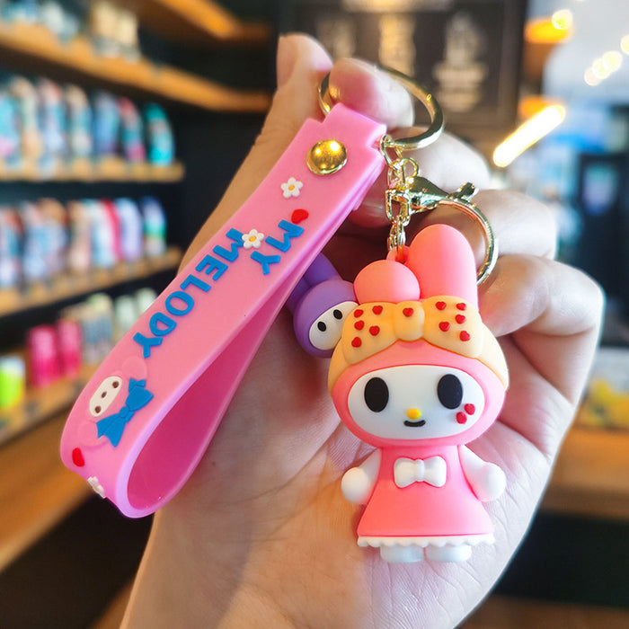 Wholesale Silicone Headband Keychain Charm Gift for Travel Souvenir Car Key Accessory