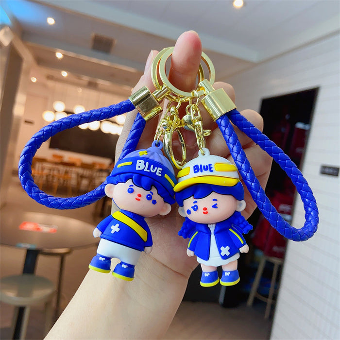 Wholesale Cartoon Klein Blue Keychain JDC-KC-Many003