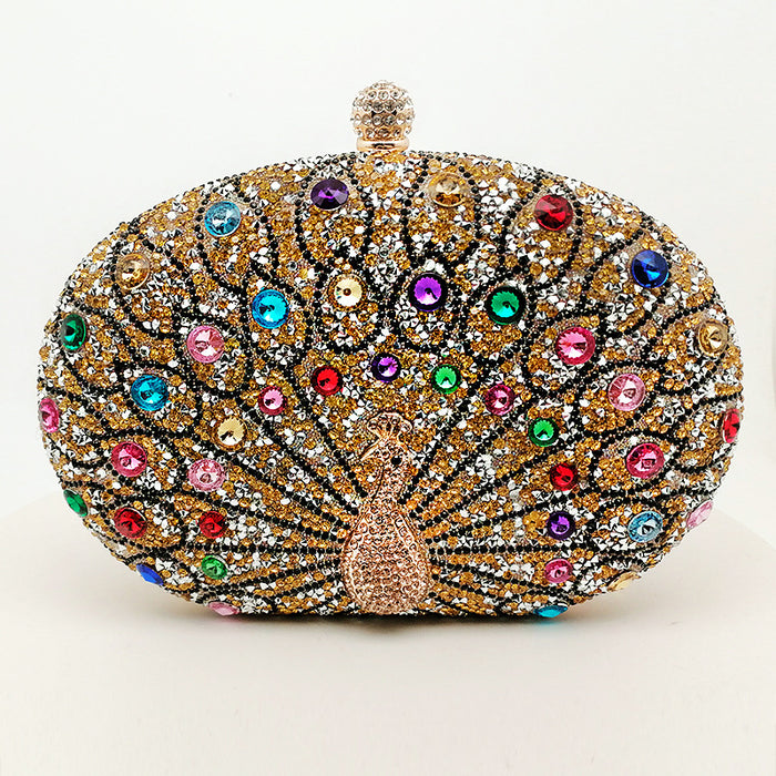 Wholesale Peacock Diamond Evening Bag Handbag JDC-HB-YiX008