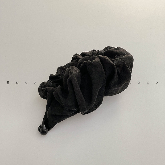 Wholesale Pleated Vertical High Ponytail Hairpin Banana Clip Elegant Summer Hairpin