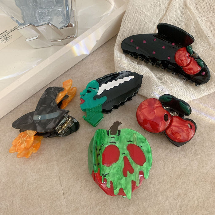 Wholesale  hairpin magic hat hair grab skull apple back of the head broom holiday hair accessories