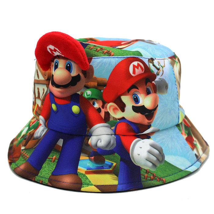 Wholesale Cotton Printed Cartoon Fisherman Hat JDC-FH-ZhiXie006