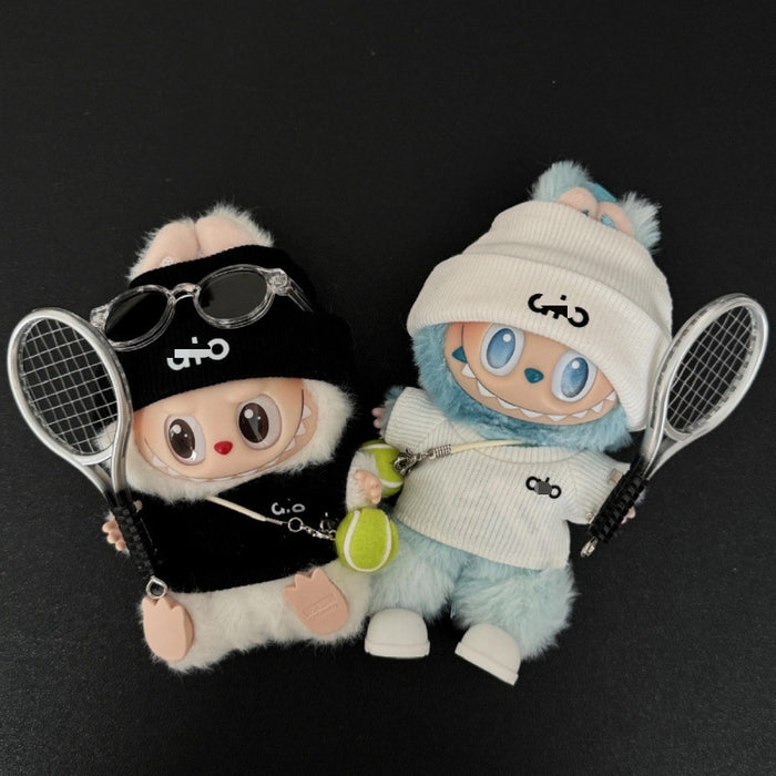 Wholesale First,  Second and Third Generation  Doll Clothes Knitted Alo Same Style  Tennis Glasses Sports Suit Sitting Party