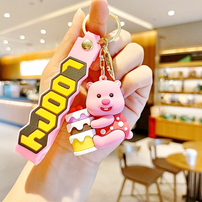 Wholesale Silicone Cartoon Doll Keychain JDC-KC-MingT207