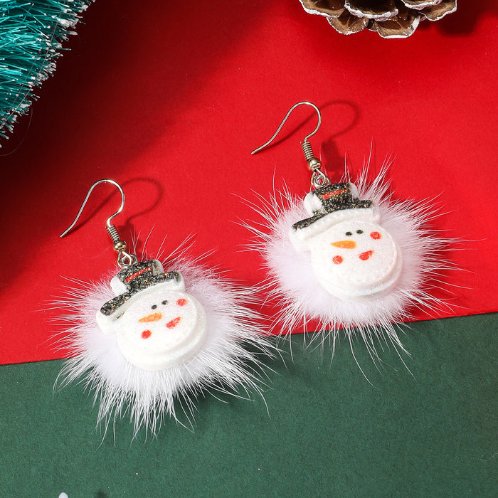 Wholesale Christmas Series Cartoon Cute Acrylic Earrings JDC-ES-JunJie006