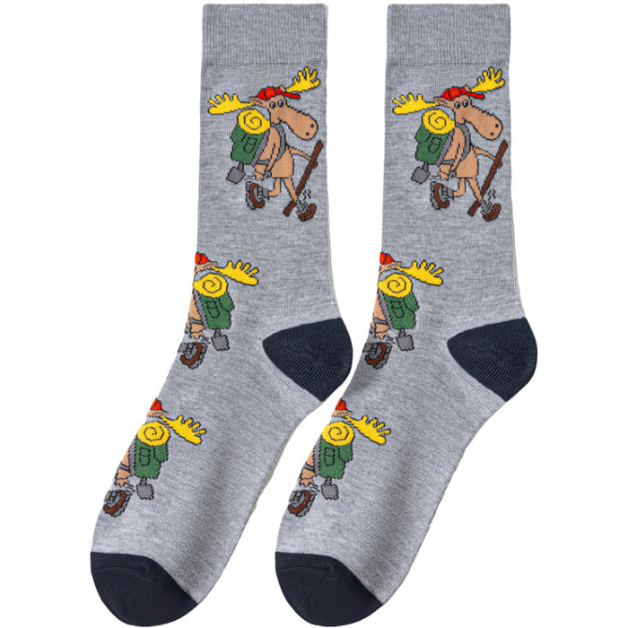 Wholesale Christmas Dinosaur All-Season Mid-Calf Socks