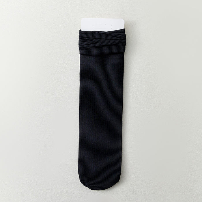 Wholesale Thin socks, velvet mid tube socks, stacked socks, rolled edge stockings