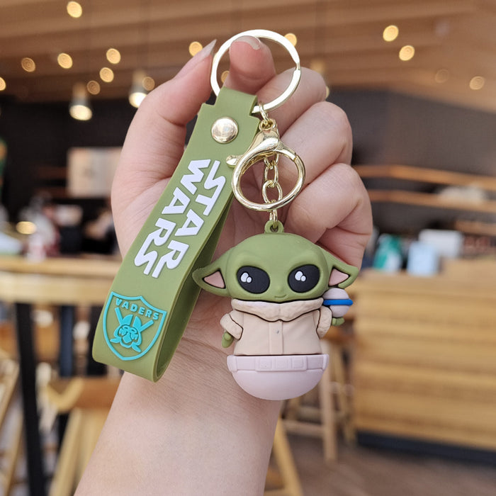 Wholesale Cartoon Silicone Doll Keychain JDC-KC-ZhuoRan027