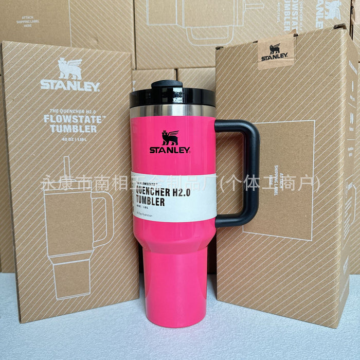 Wholesale 40oz giant straw cup,  car-friendly stainless steel large capacity ice bullies cup