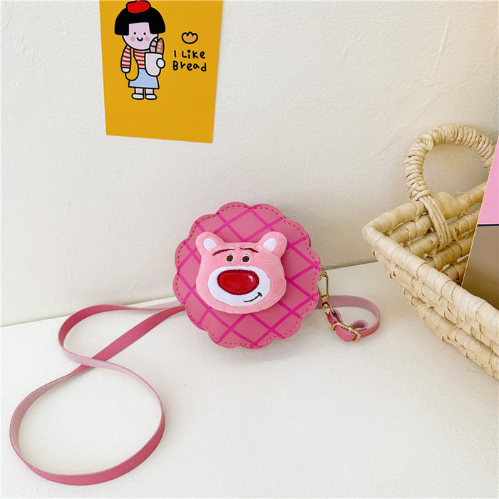 Wholesale Children's bag, stylish girl's baby plush crossbody bag, cute shoulder bag