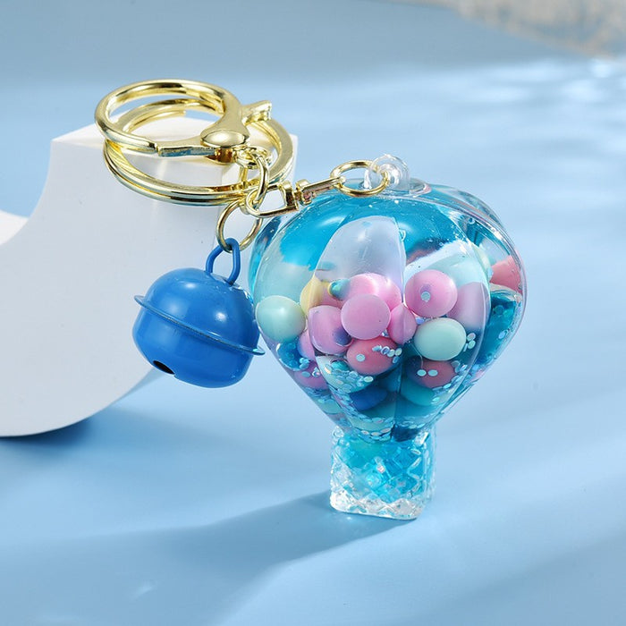 Wholesale Cute Beaded Sand Bottle Keychain