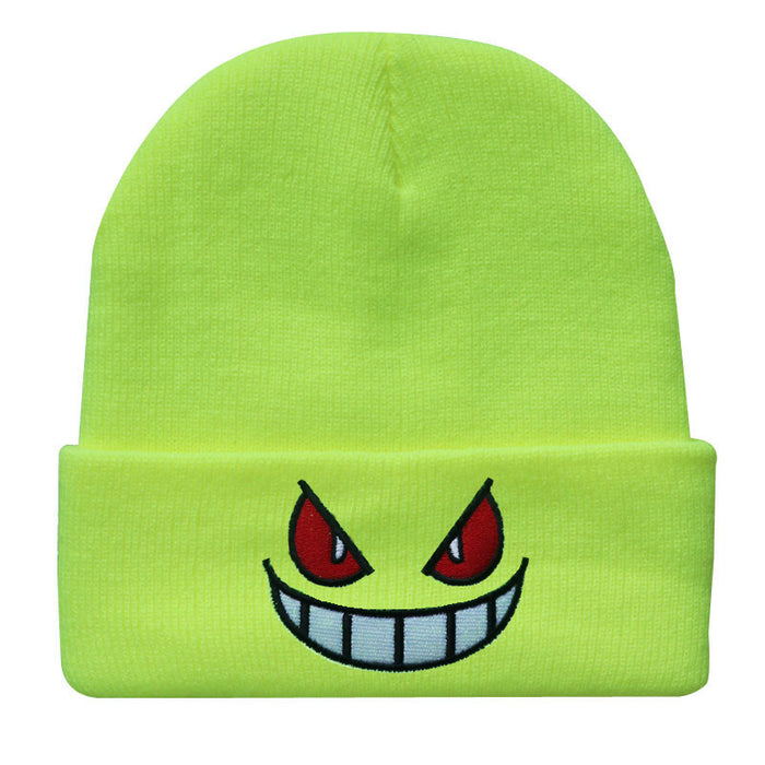 Wholesale Acrylic Cartoon Embroidery Knitted Wool Hat JDC-FH-LvH009