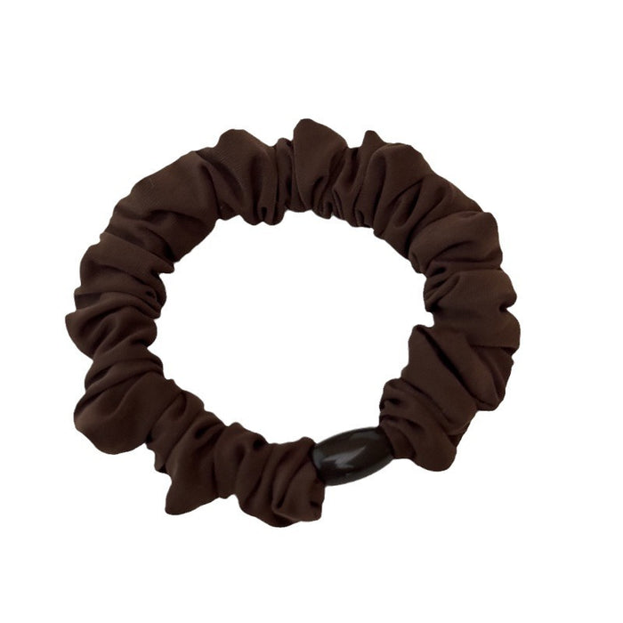 Wholesale Durable Hair Rope Hair Rubber Band Ponytail Leather Cover Hair Rope