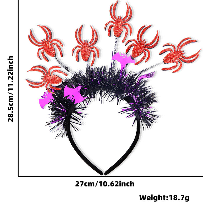 Wholesale  Headband Pumpkin  Top Headband  Party Decoration Funny Radiation Colorful Strip Headdress