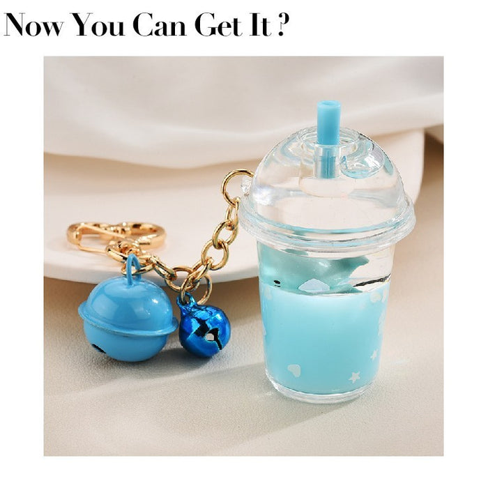 Wholesale Oil-Filled Bottle Aquarium Marine Animal Keychain